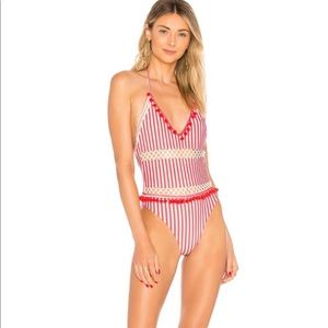Tularosa One Piece Pom Swimsuit